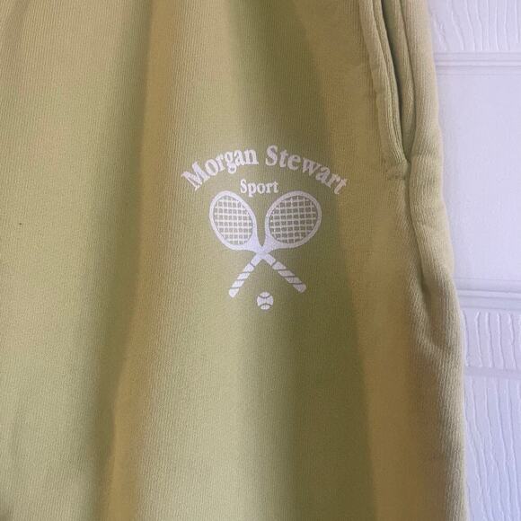 Revolve Morgan Stewart Sport Sweatpants in Lemon Lime size Small - Picture 8 of 13